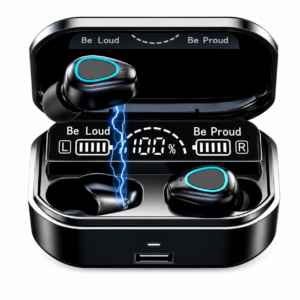 FONE DE OUVIDO BLUETOOTH SEM FIO GAMER COM POWERBANKORIGINAL M10