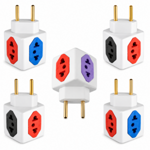 PINO T ADAPTADOR DE TOMADA CUBO 4 ENTRADA 2P 10A  SEM EMBALAGEM