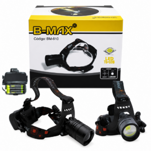 LANTERNA DE CABECA PARA BICICLETA, COM LAMPADA LED E BATERIA RECARREGAVEL .REF:BM810