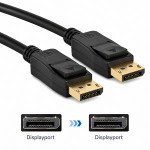 CABO DISPLAY PORT 4K ALTA DEFINIÇÃO 144HZ / 165HZ PROTEGIDO DP-DP 1.8M FY