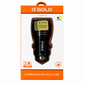 FONTE VEICULAR 3.1A 2USB 15W A-GOLD