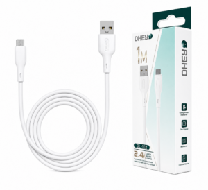 CABO MICRO  1M 2.4A REFORCADO CARGA E DADOS - OHEY
