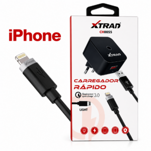 CARREGADOR RAPIDO DE VIAGEM USB / IOS QUALCOMM QUICK CHARGE 3.0 XTRAD